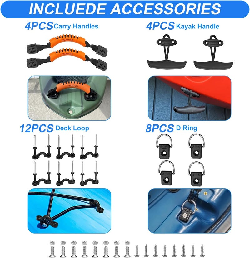 HLOGREE Kayak Seats - 1/2 Pck, Thicken Padded Seat Cushion with Back Support, Canoe & Ocean Sup Compatible - Image 5